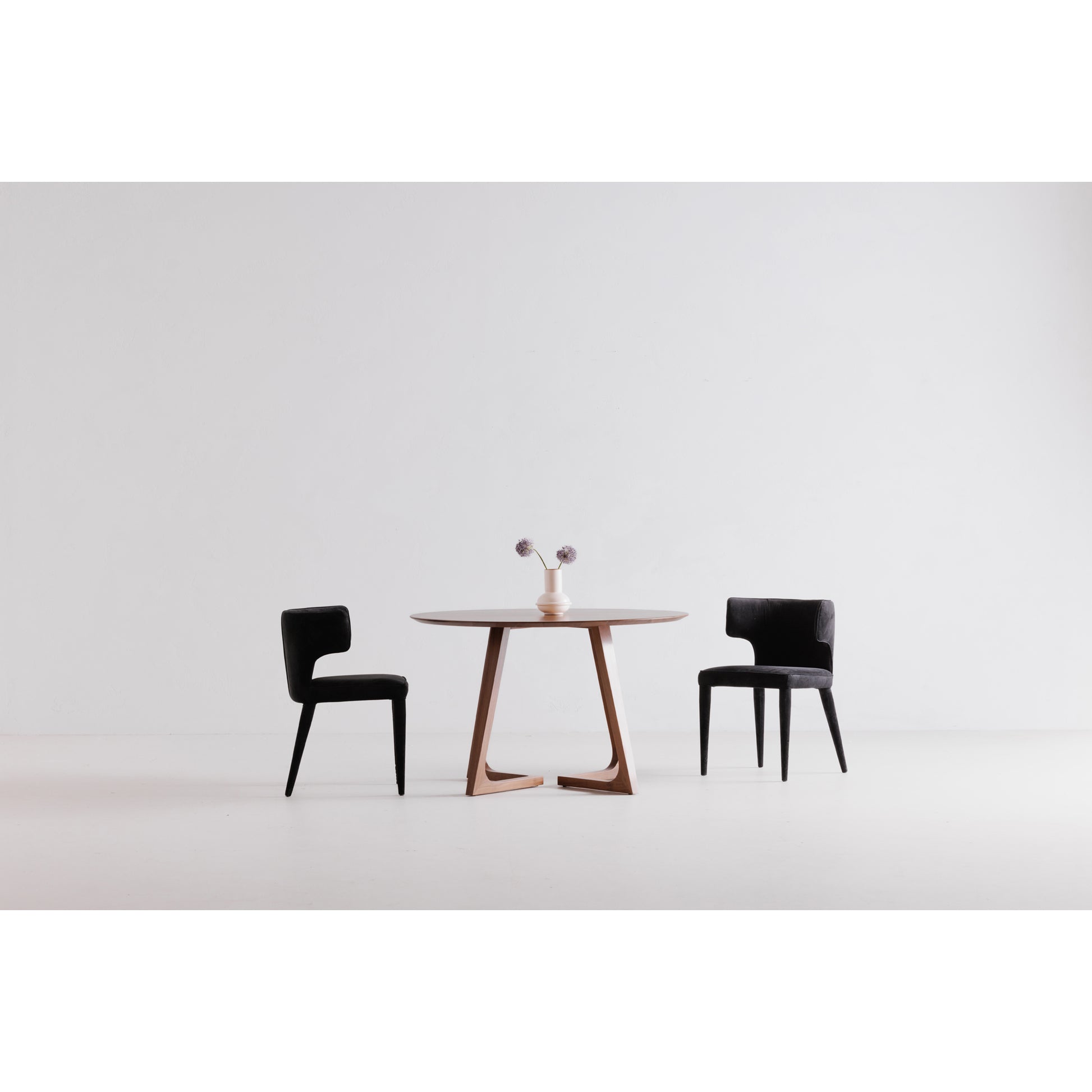 Godenza Round Dining Table Walnut by Moe's Home Collection - view 4