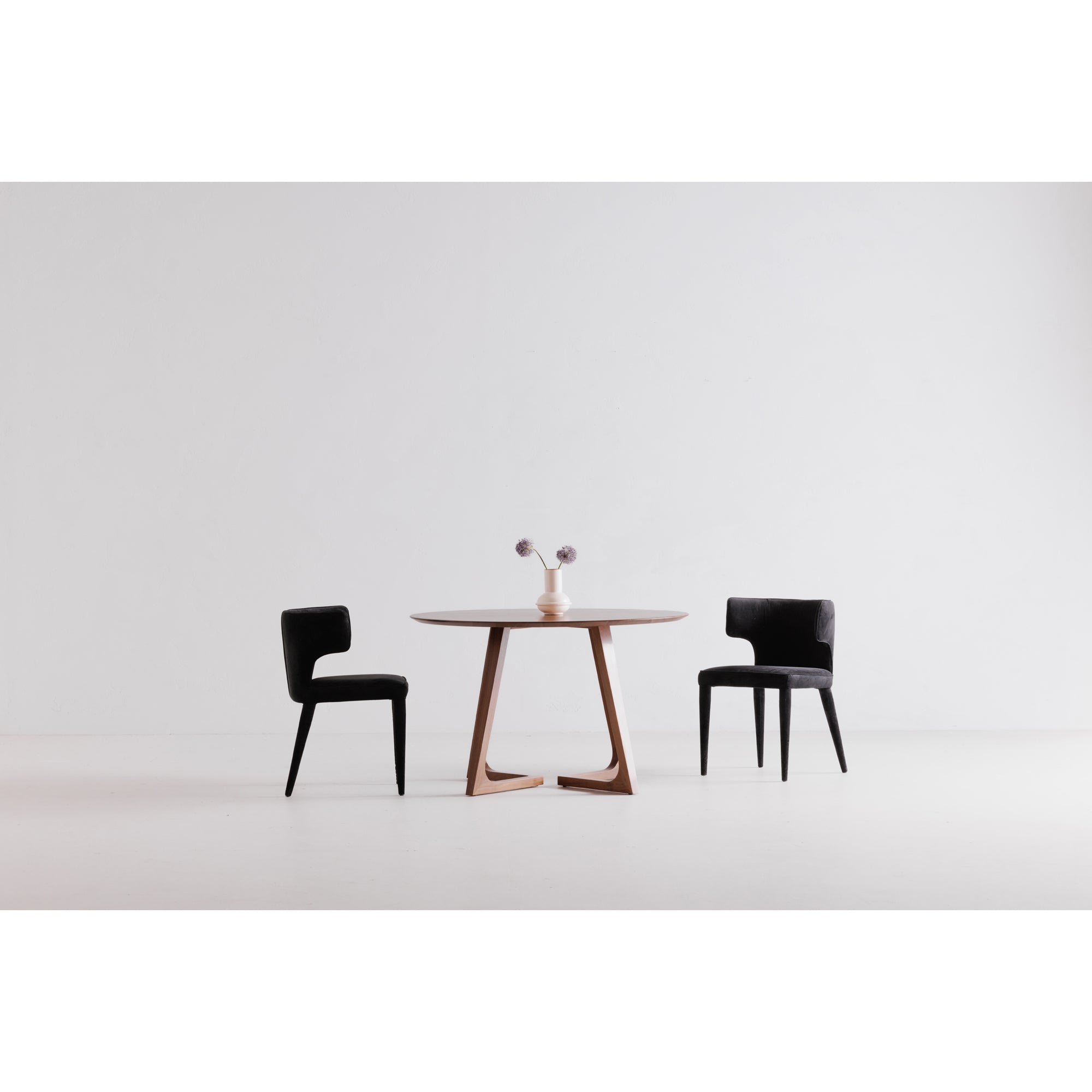 Godenza Round Dining Table Walnut by Moe's Home Collection - view 4