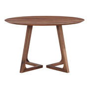Godenza Round Dining Table Walnut by Moe's Home Collection