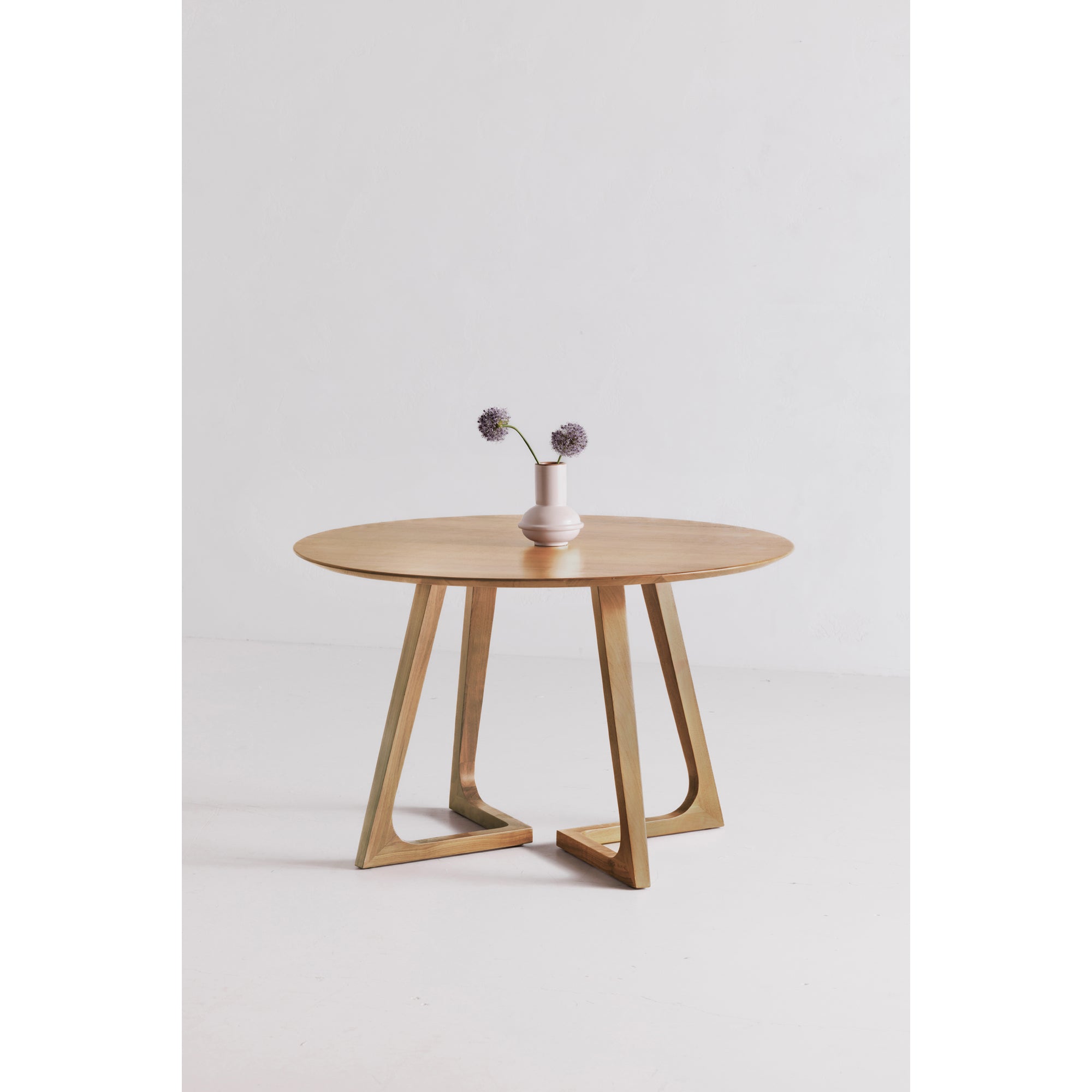 Godenza Round Dining Table Natural Oak by Moe's Home Collection - view 2
