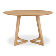 Godenza Round Dining Table Natural Oak by Moe's Home Collection