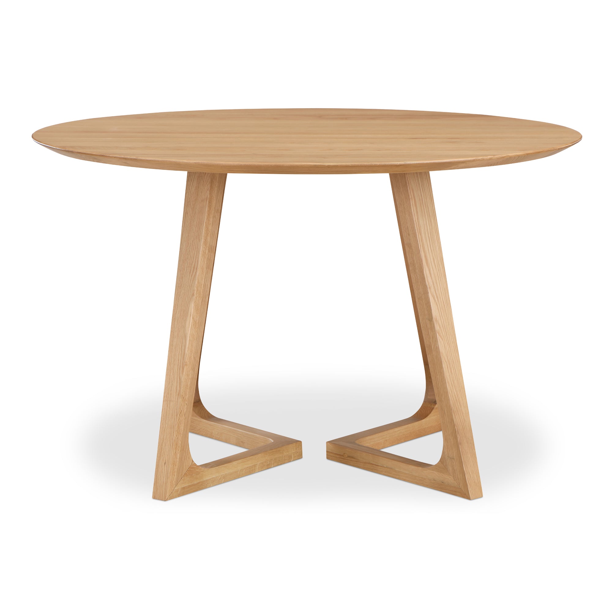 Godenza Round Dining Table Natural Oak by Moe's Home Collection