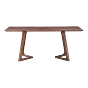 Godenza Rectangular Dining Table Walnut by Moe's Home Collection
