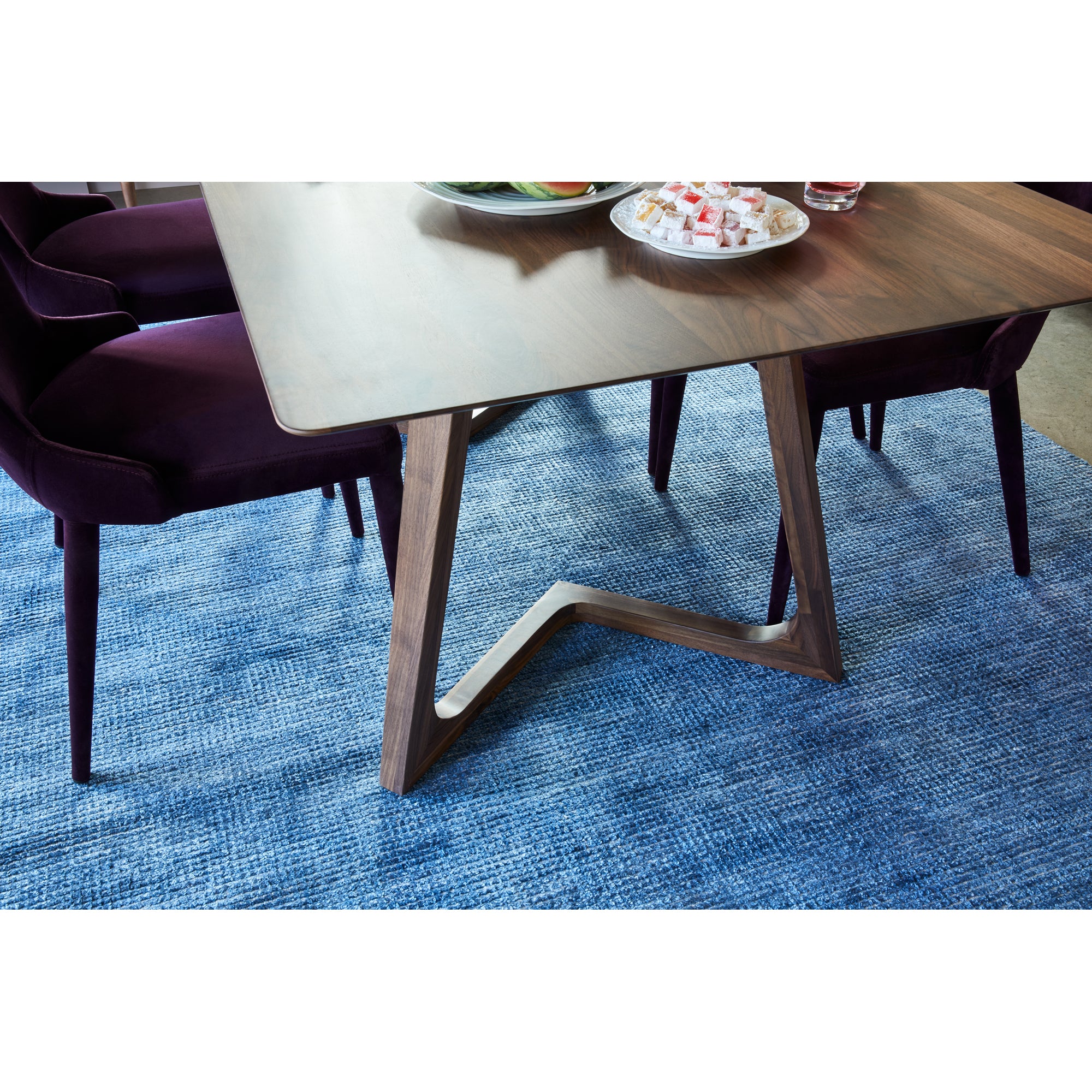 Godenza Rectangular Dining Table Walnut by Moe's Home Collection - view 2