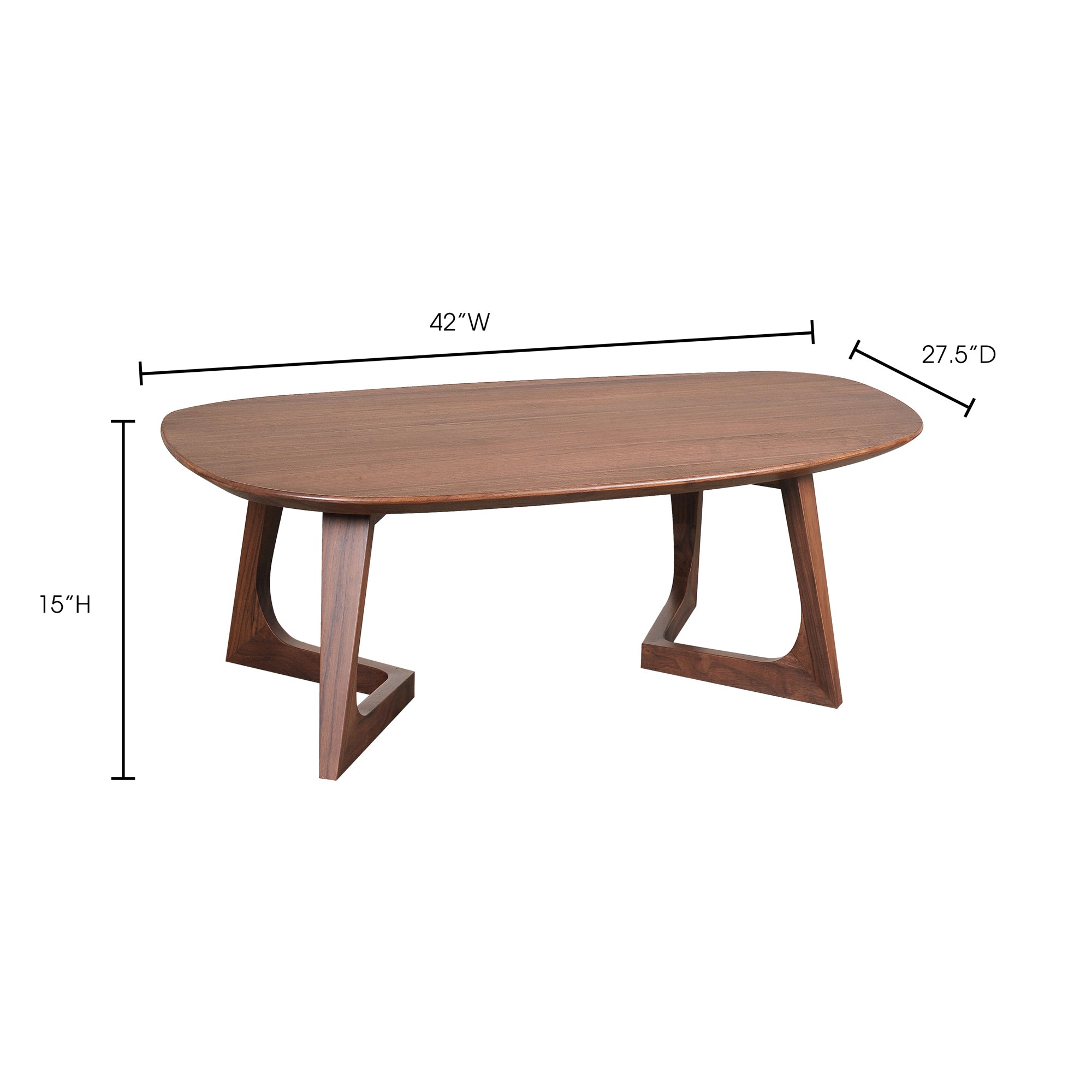 Godenza Small Coffee Table Brown by Moe's Home Collection - view 9