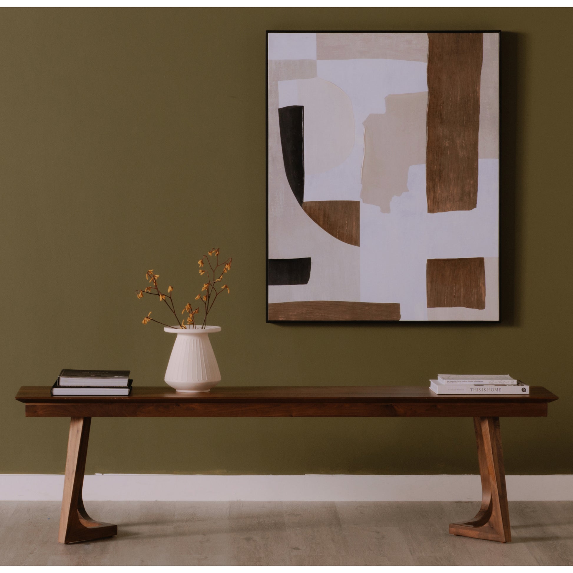 Godenza Bench Brown by Moe's Home Collection - view 2