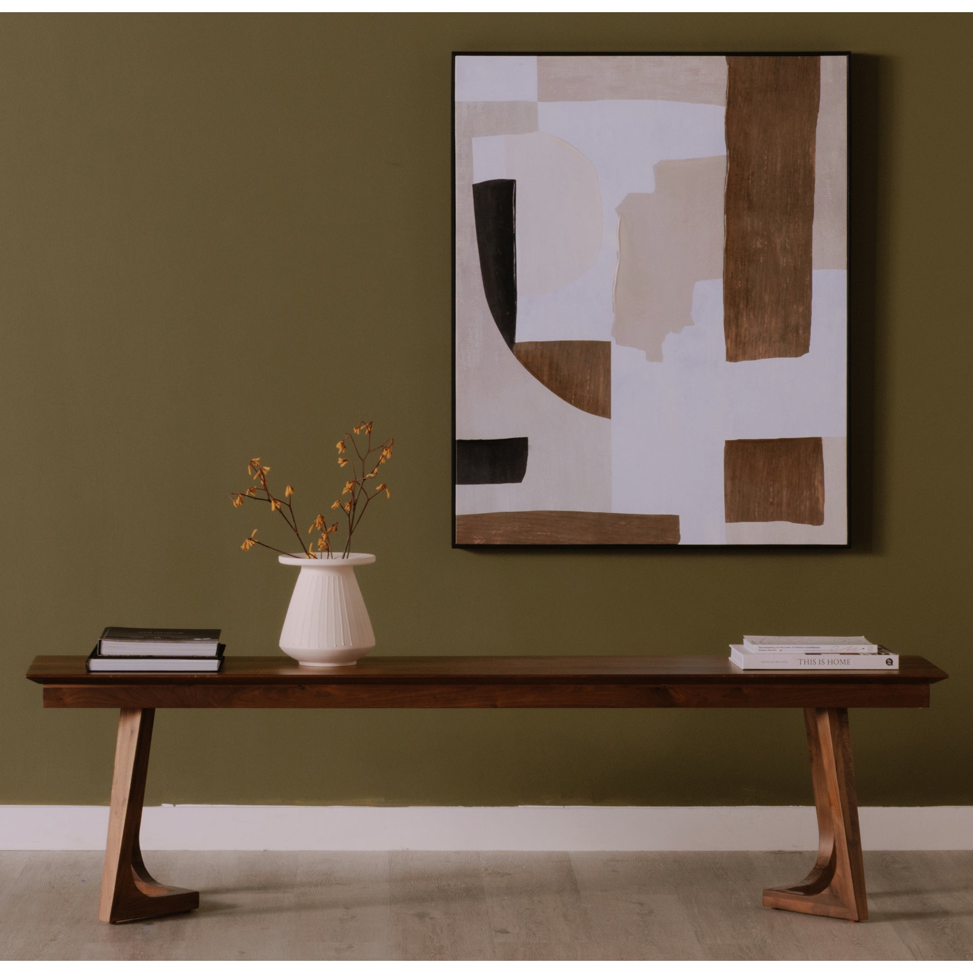 Godenza Bench Brown by Moe's Home Collection - view 2