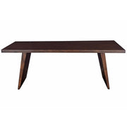 Willow Solid Wood Dining Table 84" Matte Brown