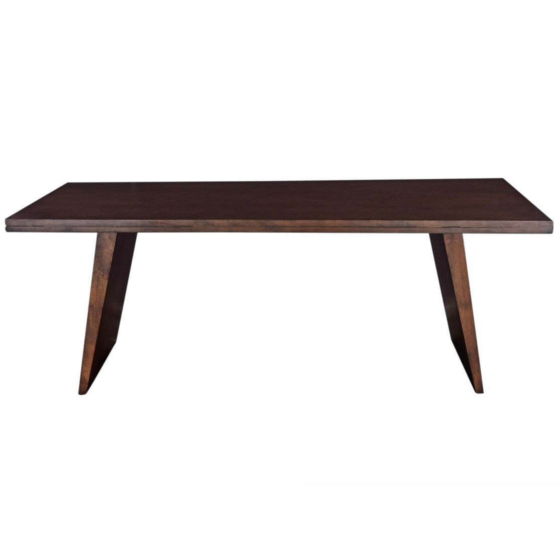 Willow Solid Wood Dining Table 84" Matte Brown
