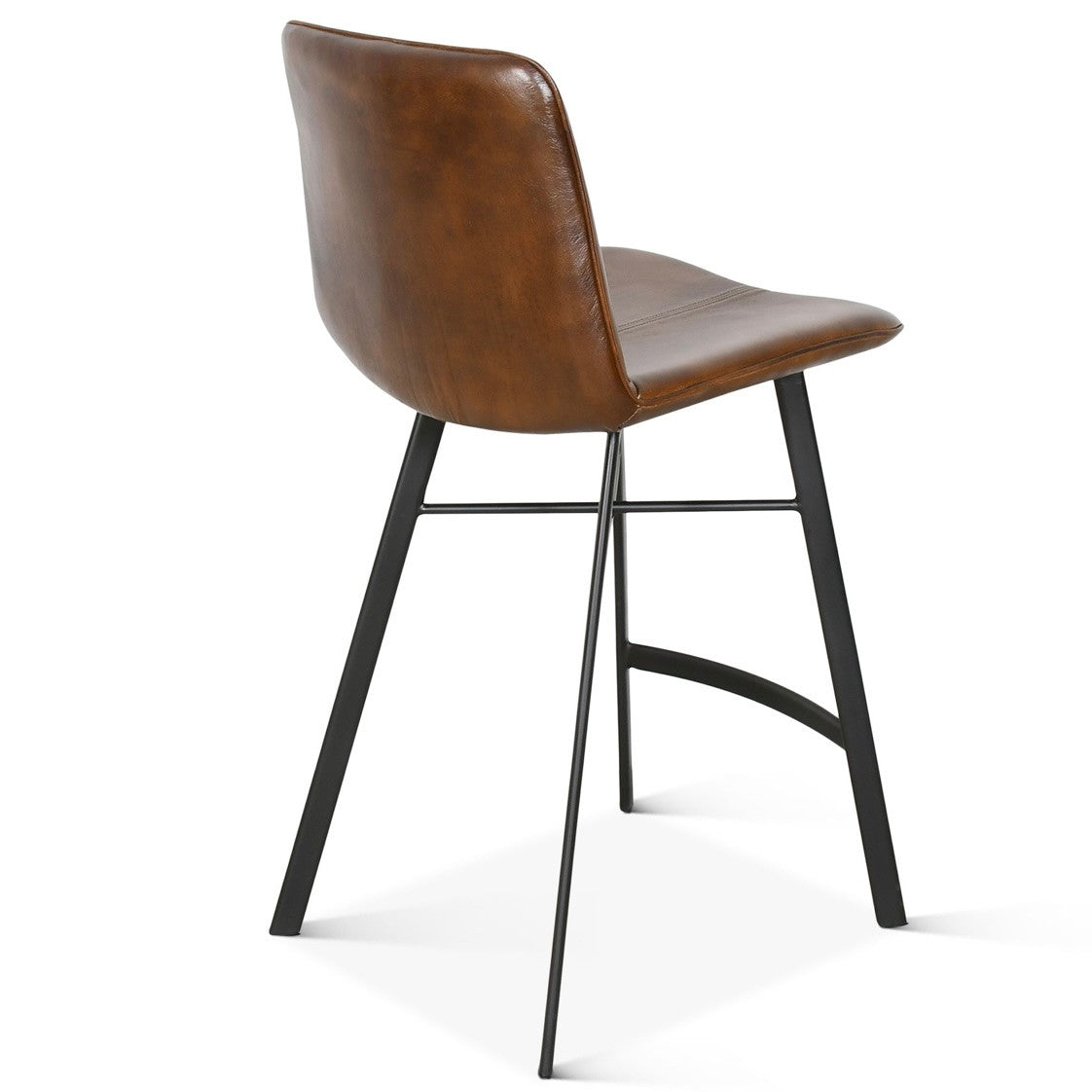 Essex 18" Murphy Counter Chair Hand-washed Chestnut Leather