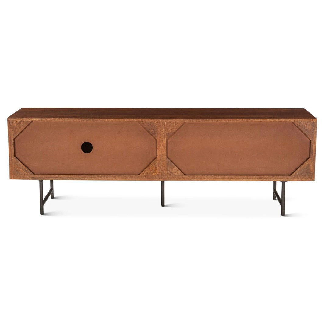 Valor 67" Plasma Cabinet  Pecan Brown