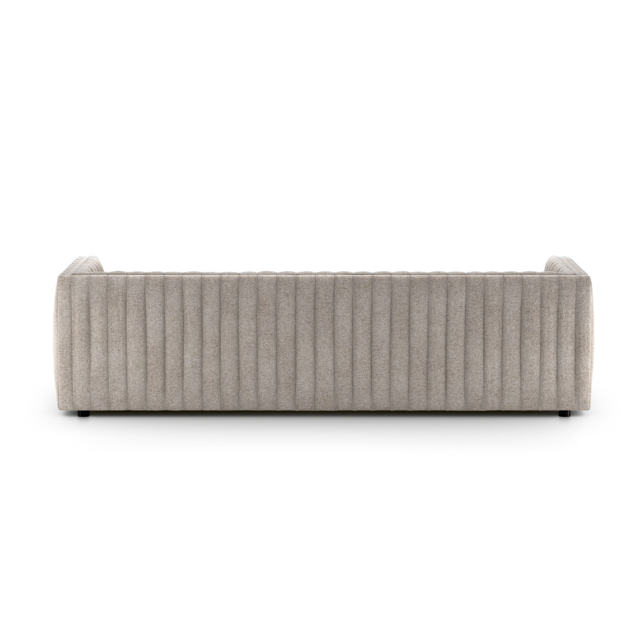Augustine Orly Grey Channel Tufted Sofa 97" 