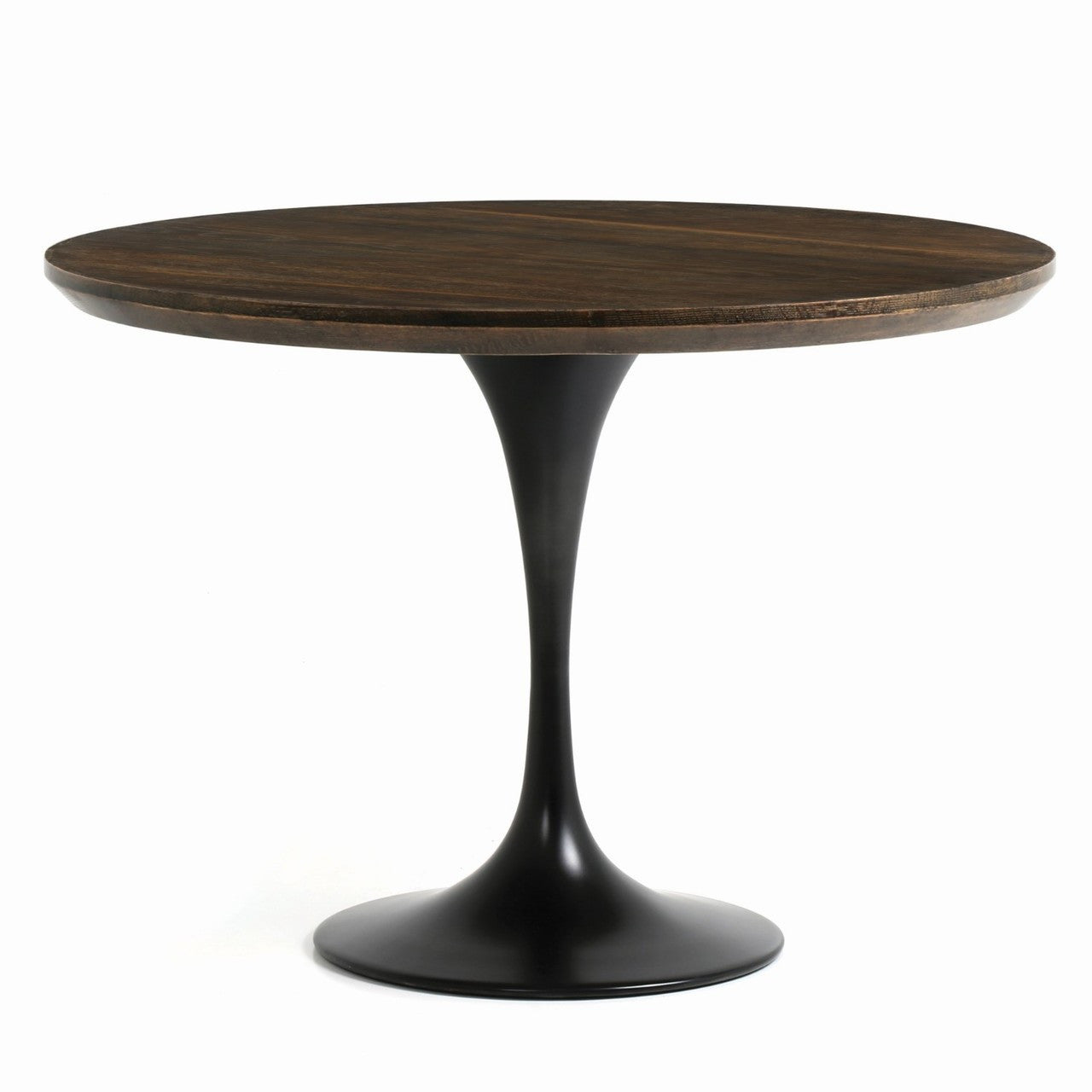 Aero Tulip Brown Oak Round Dining Table 42"