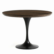 Aero Tulip Brown Oak Round Dining Table 42"