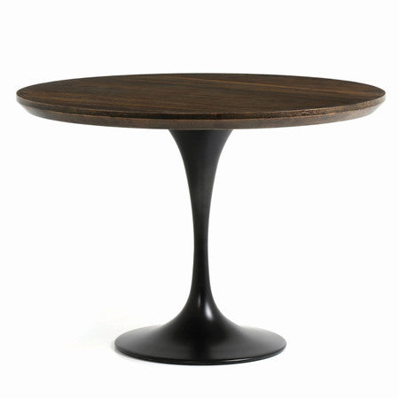 Aero Tulip Brown Oak Round Dining Table 42"