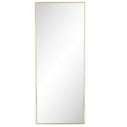 Bellevue Polished Brass Floor Mirror 80"