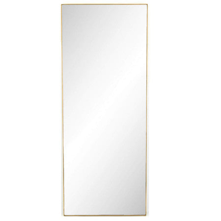 Bellevue Polished Brass Floor Mirror 80"