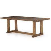 Otto Campaign Reclaimed Wood Dining Table 87"