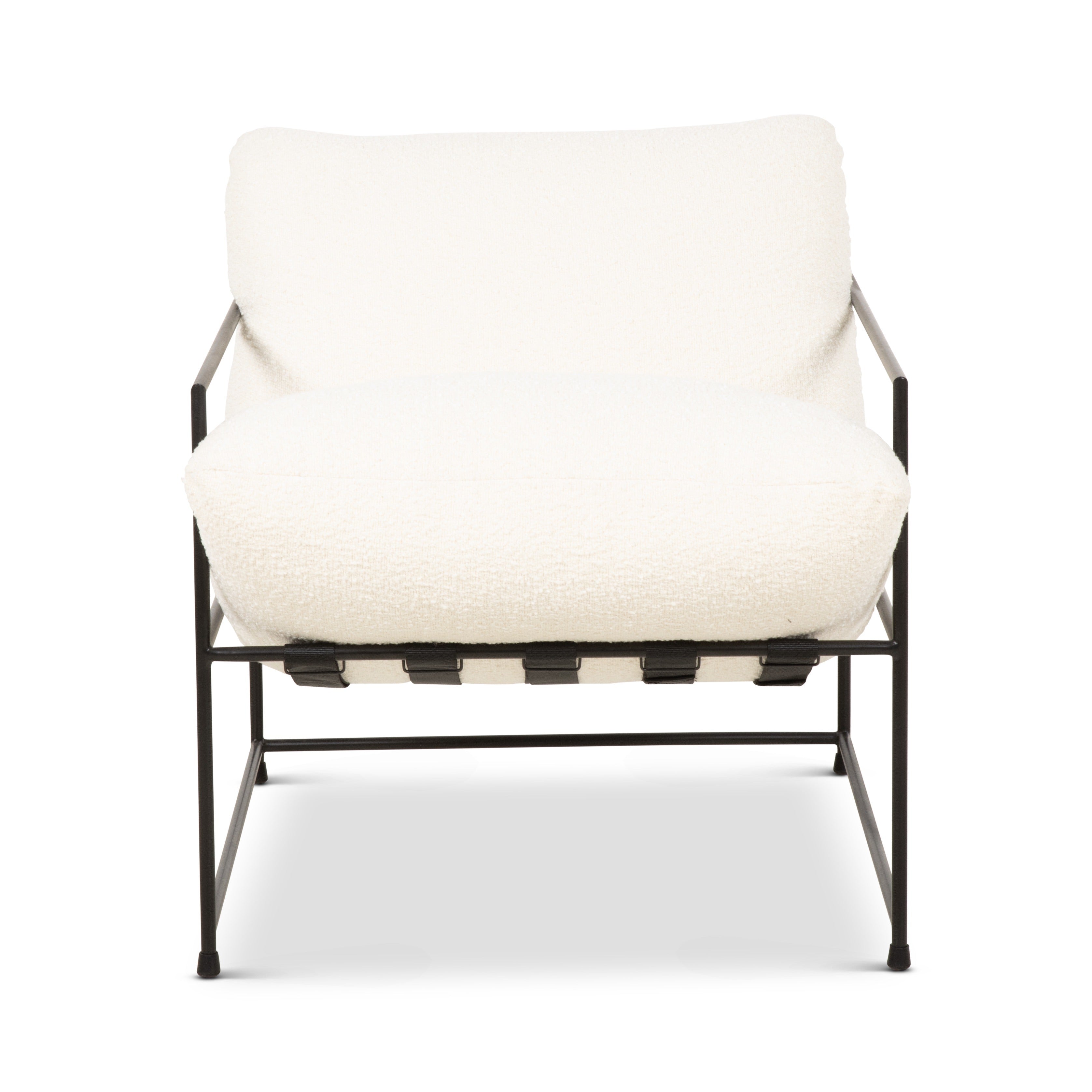 Trent Accent Chair White Boucle by Urbia - product detail 2