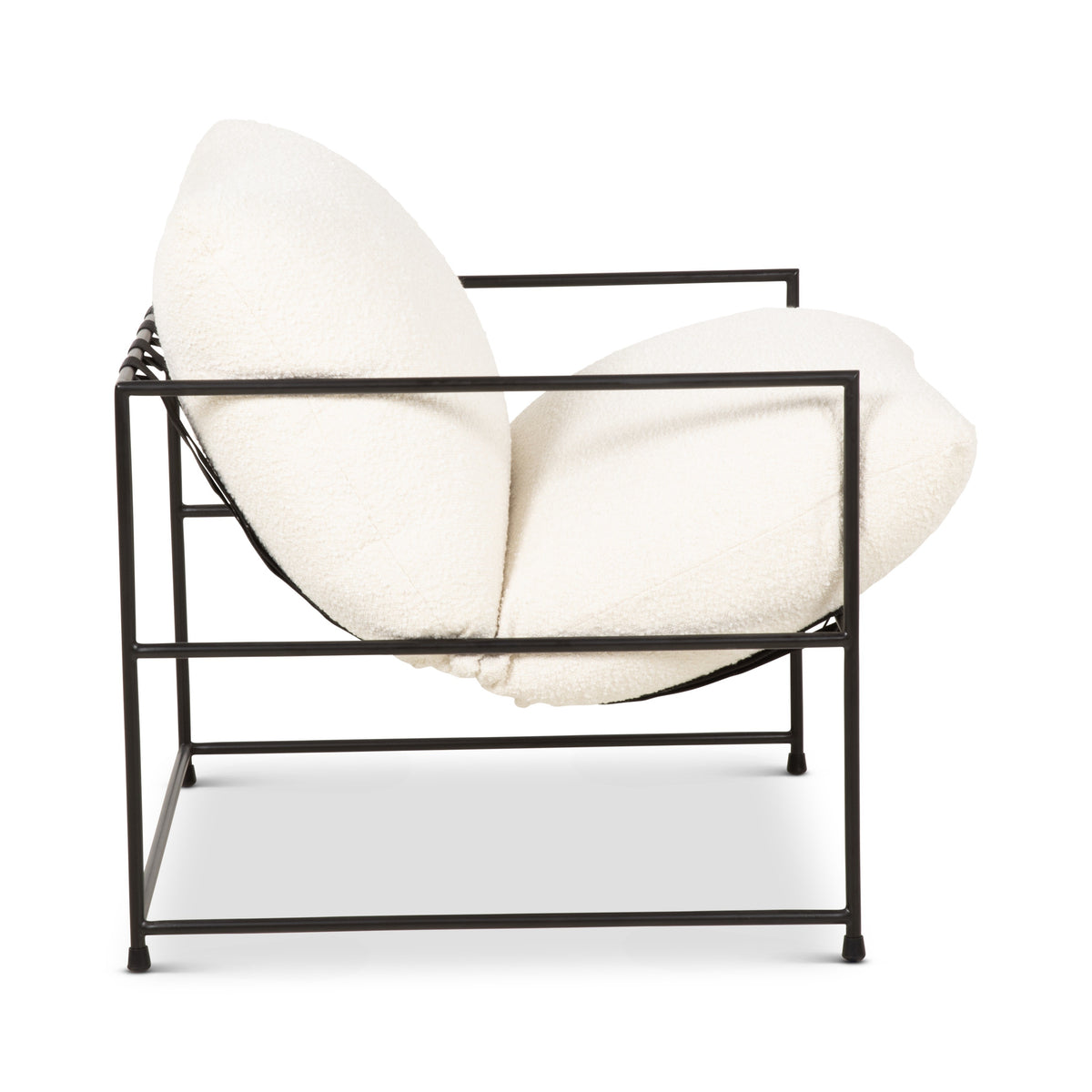 Trent Accent Chair White Boucle by Urbia - product detail 3