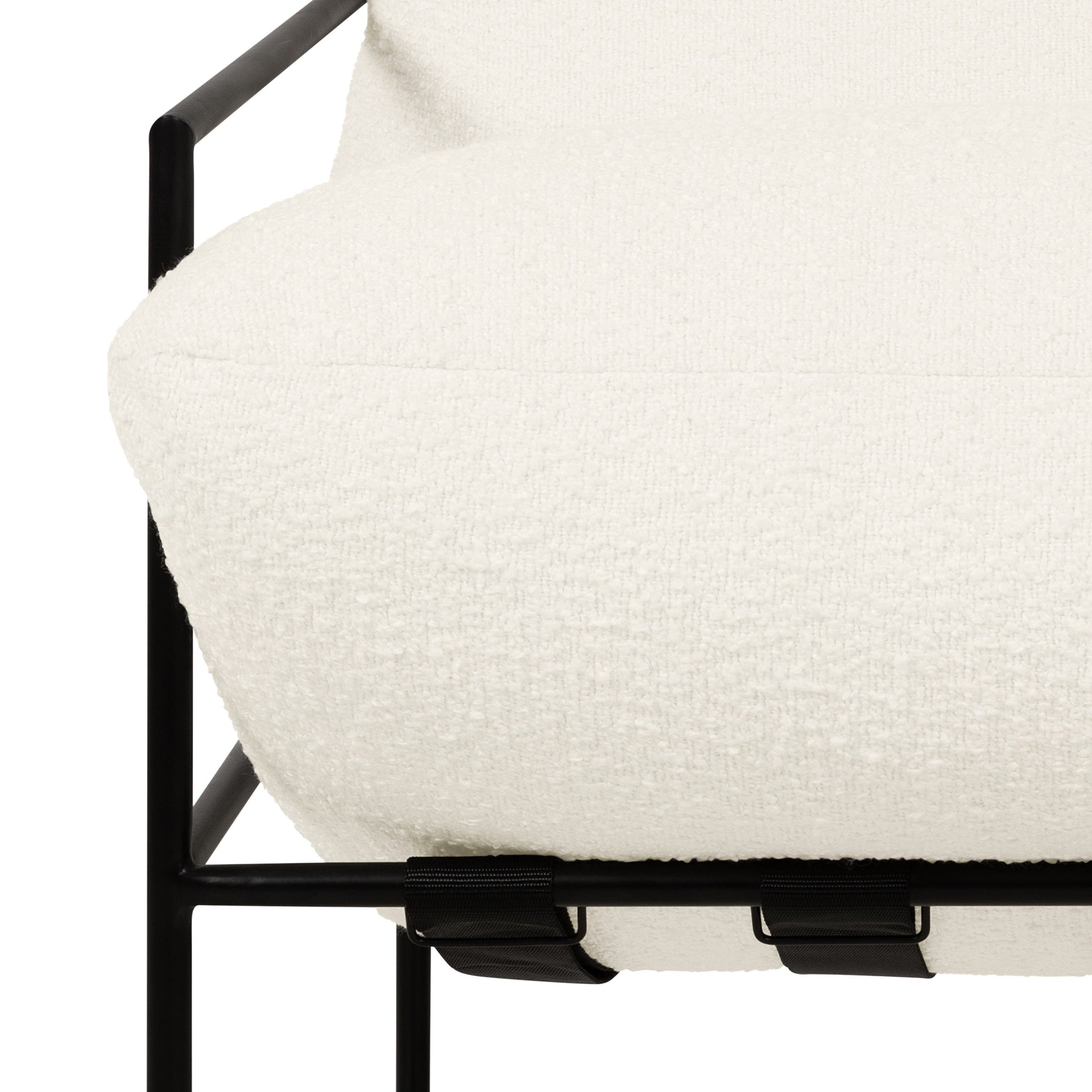 Trent Accent Chair White Boucle by Urbia - product detail 6