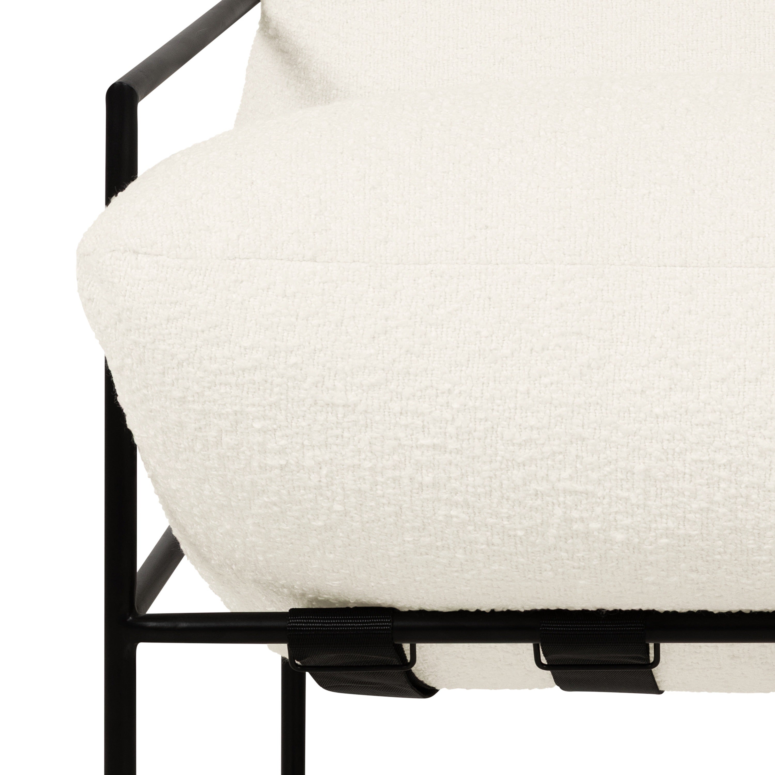 Trent Accent Chair White Boucle by Urbia - product detail 6