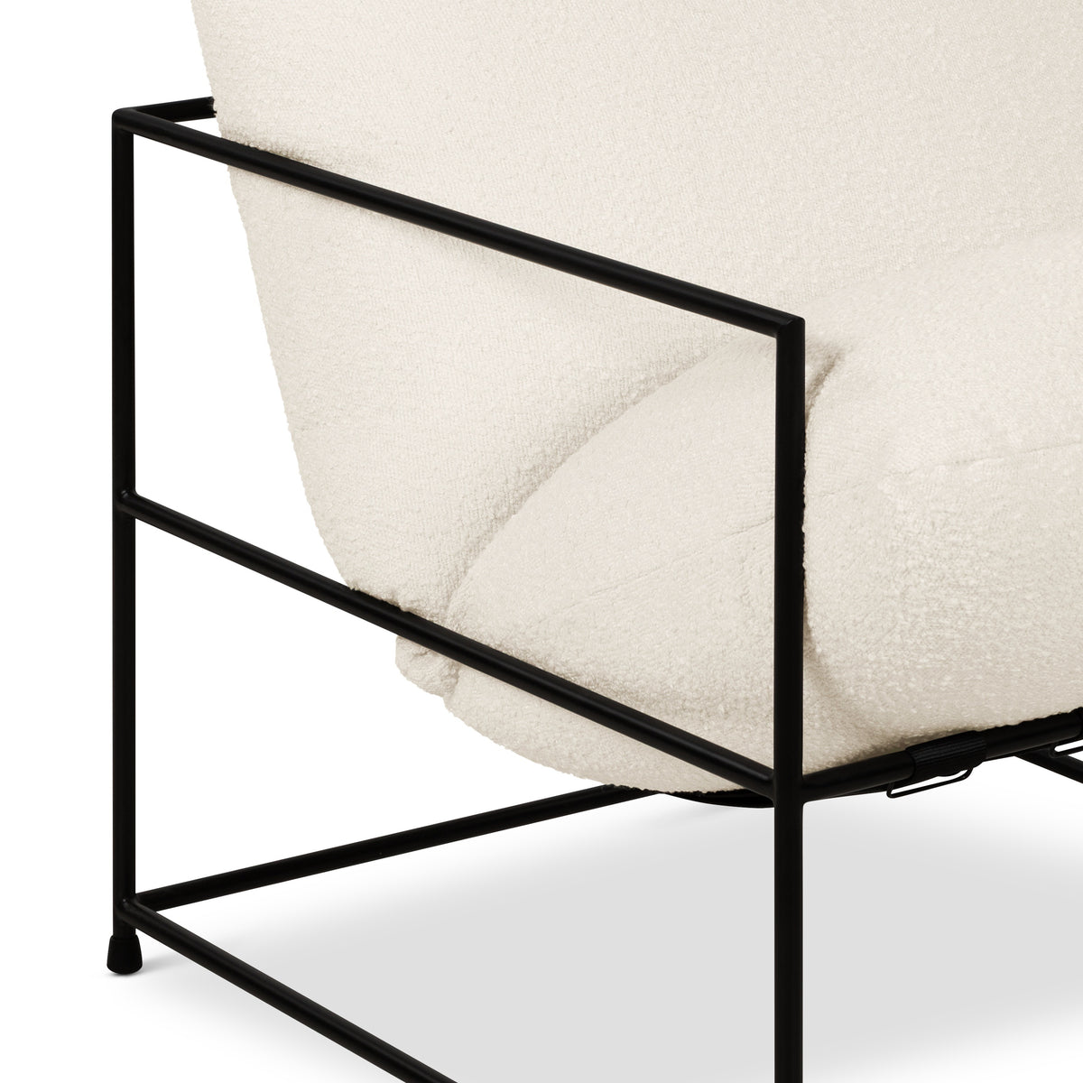 Trent Accent Chair White Boucle by Urbia - product detail 7