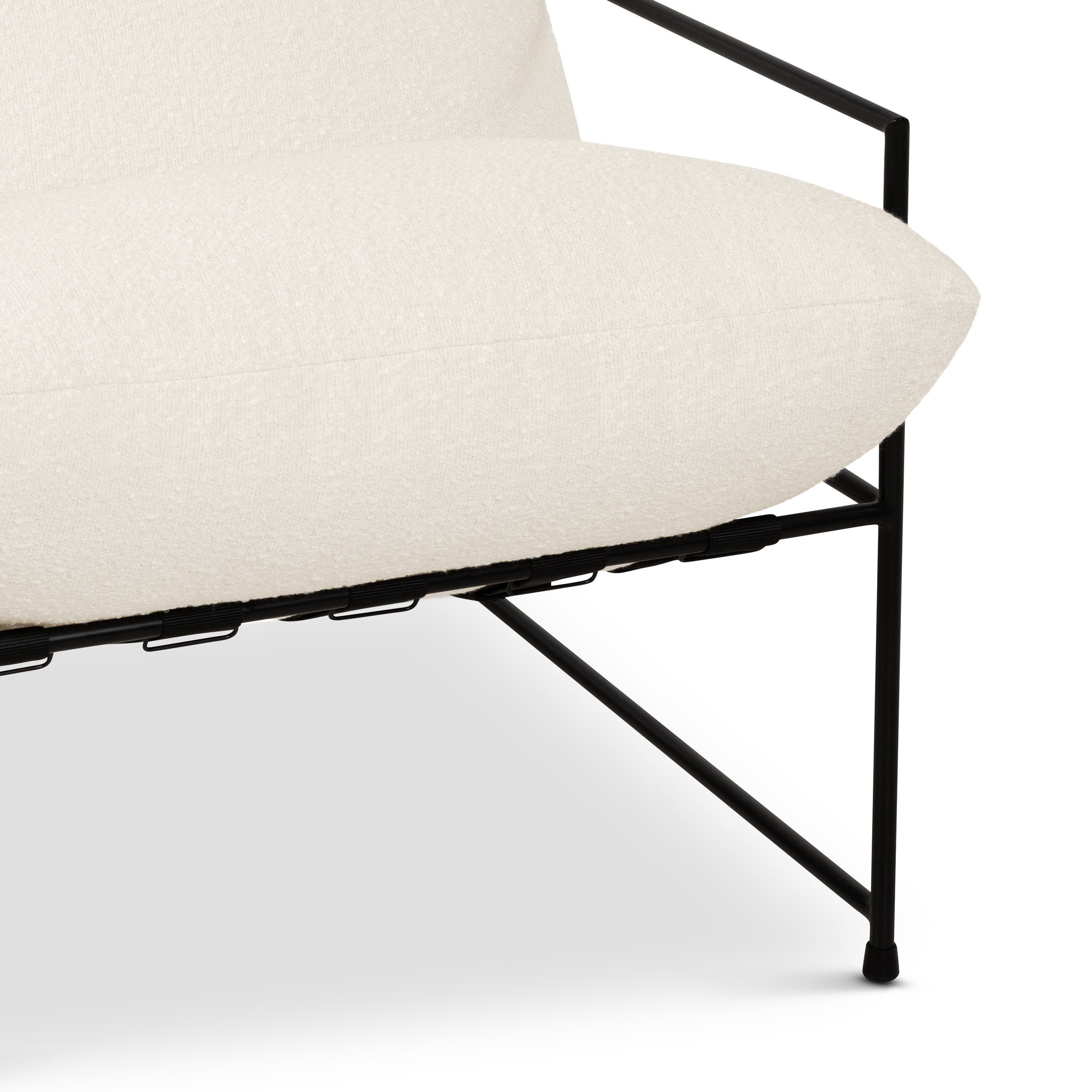Trent Accent Chair White Boucle by Urbia - product detail 8