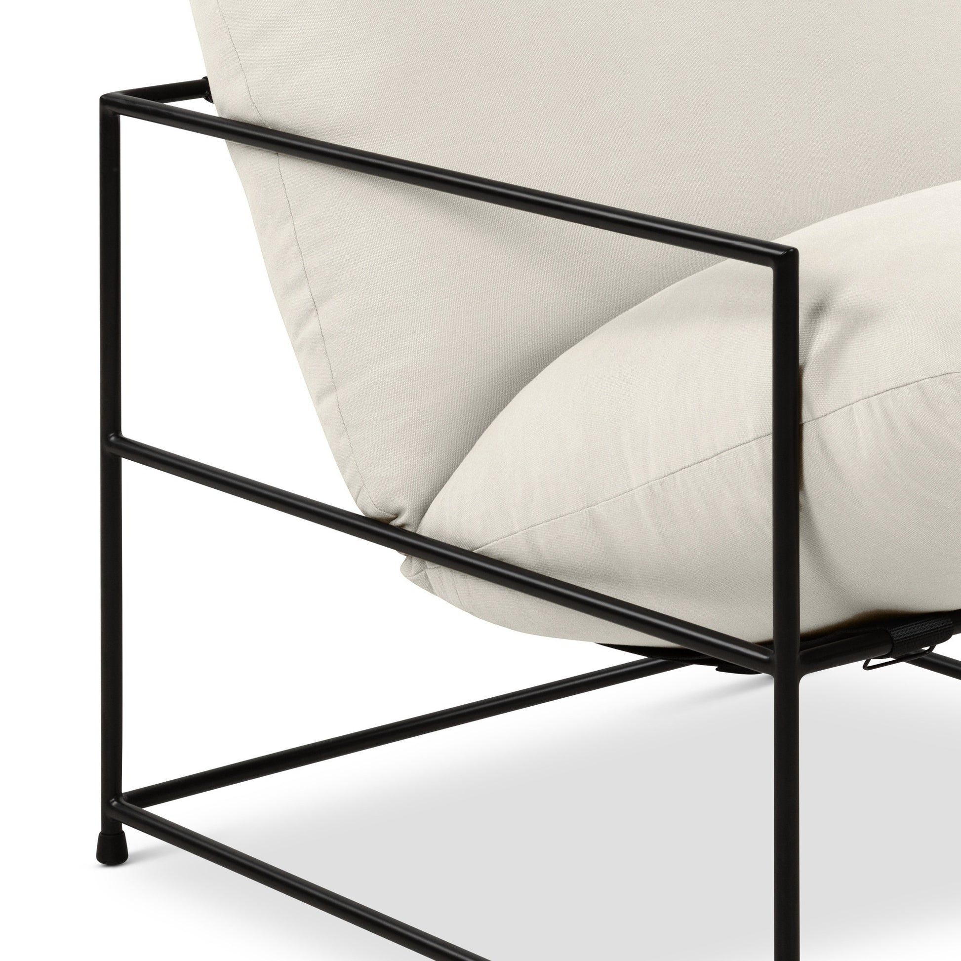 Trent Accent Chair Washed White by Urbia - product detail 7