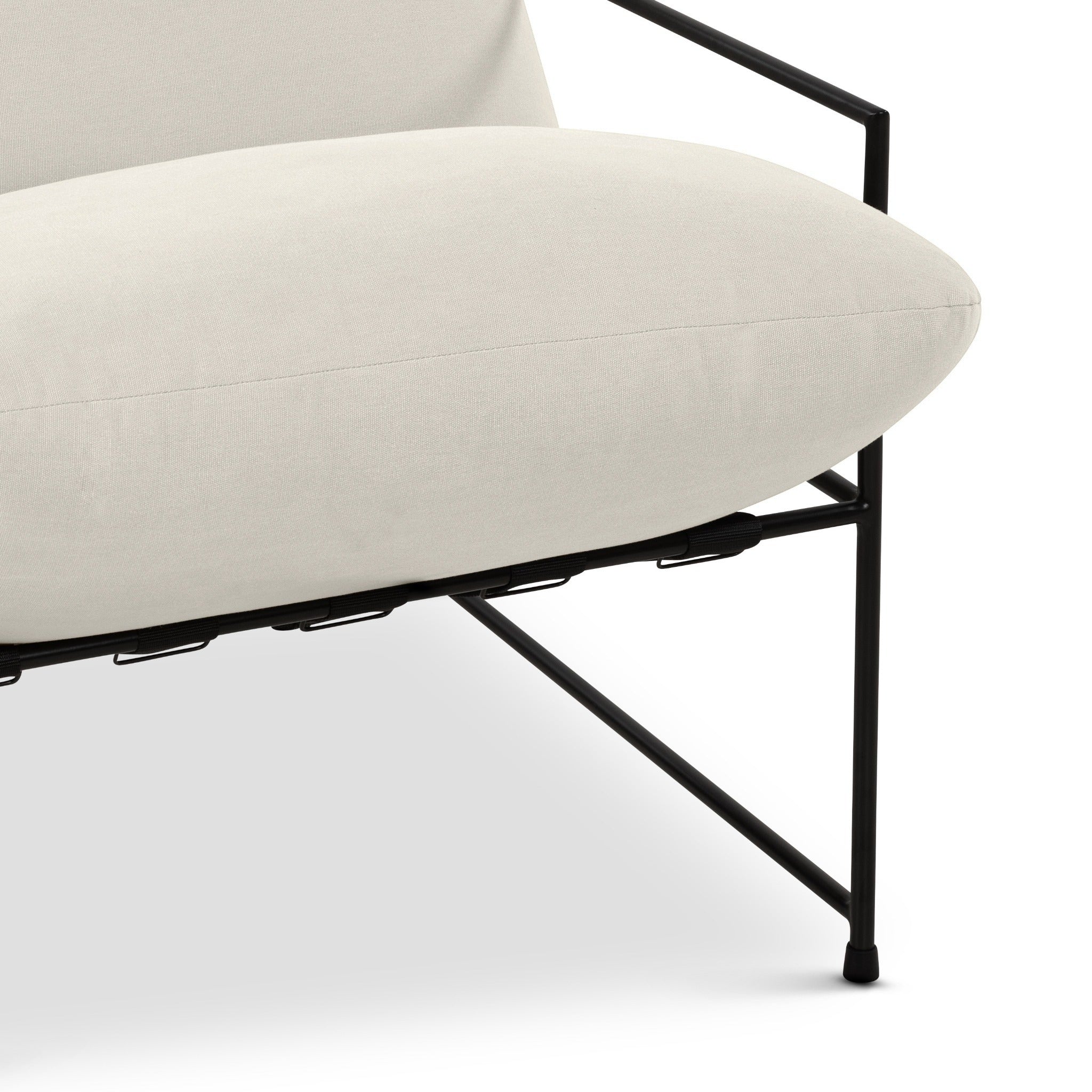 Trent Accent Chair Washed White by Urbia - product detail 8
