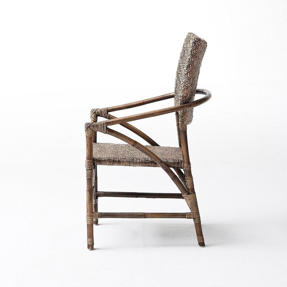Arrow Coastal Wicker Woven Accent Chair
