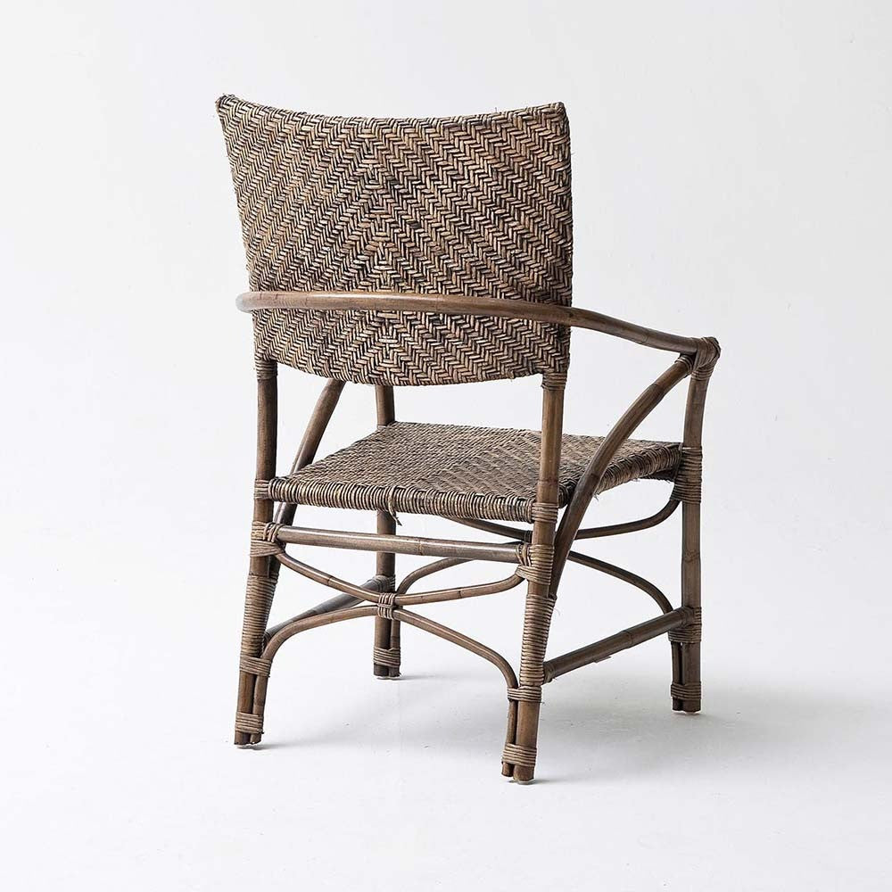 Arrow Coastal Wicker Woven Accent Chair