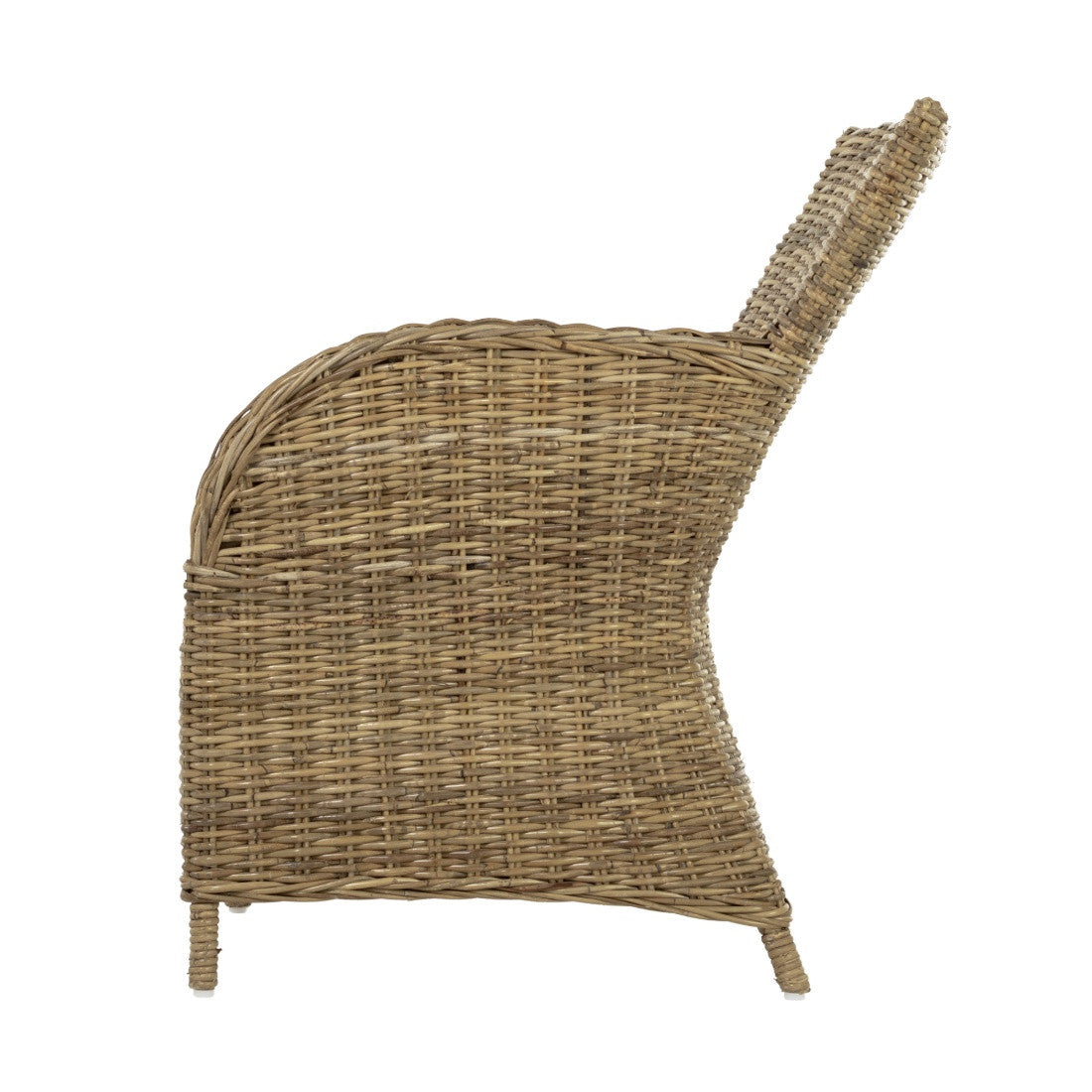 Rene Coastal Wicker Dining Armchair with Cushion