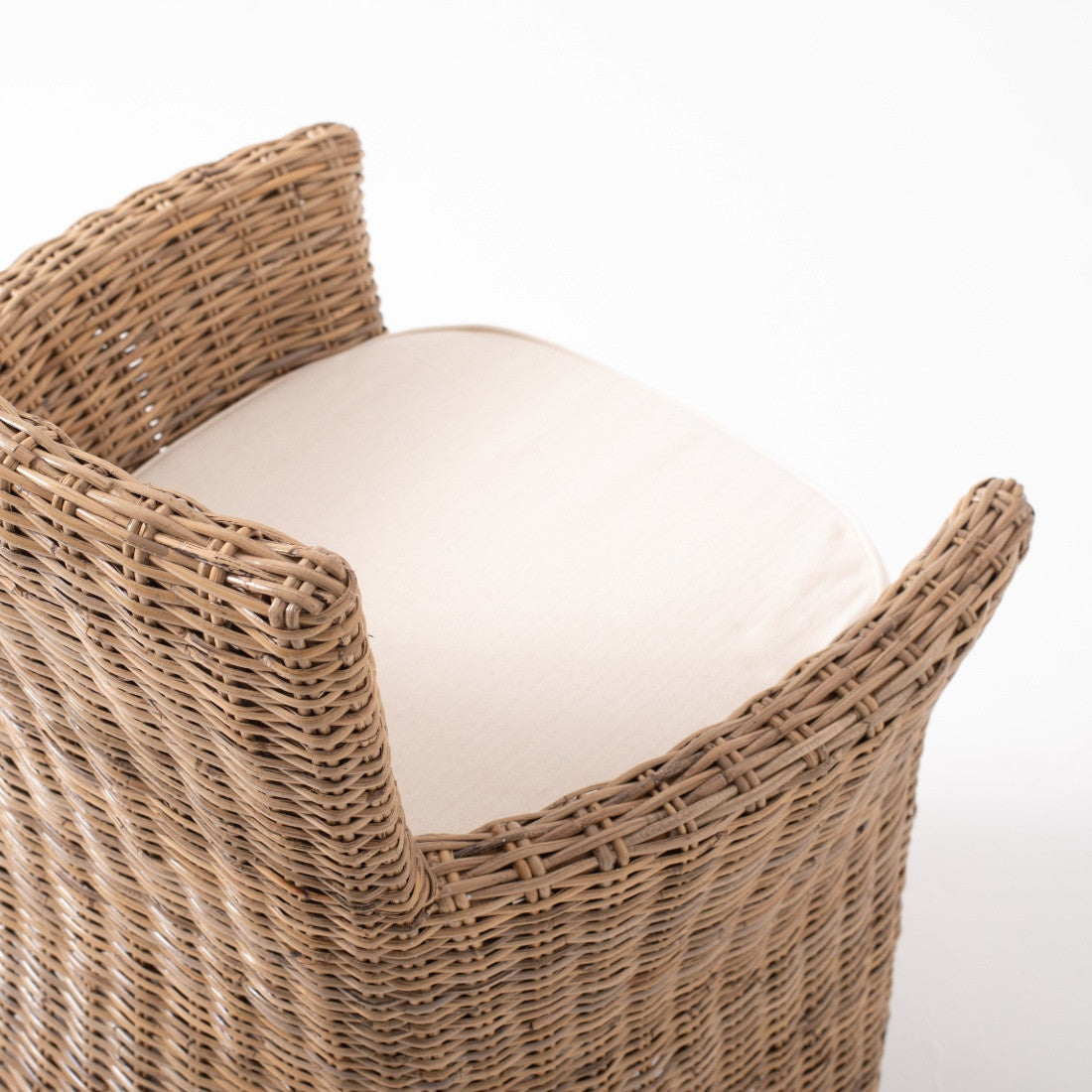 Bonny Coastal Rattan Dining Chair with Cushion