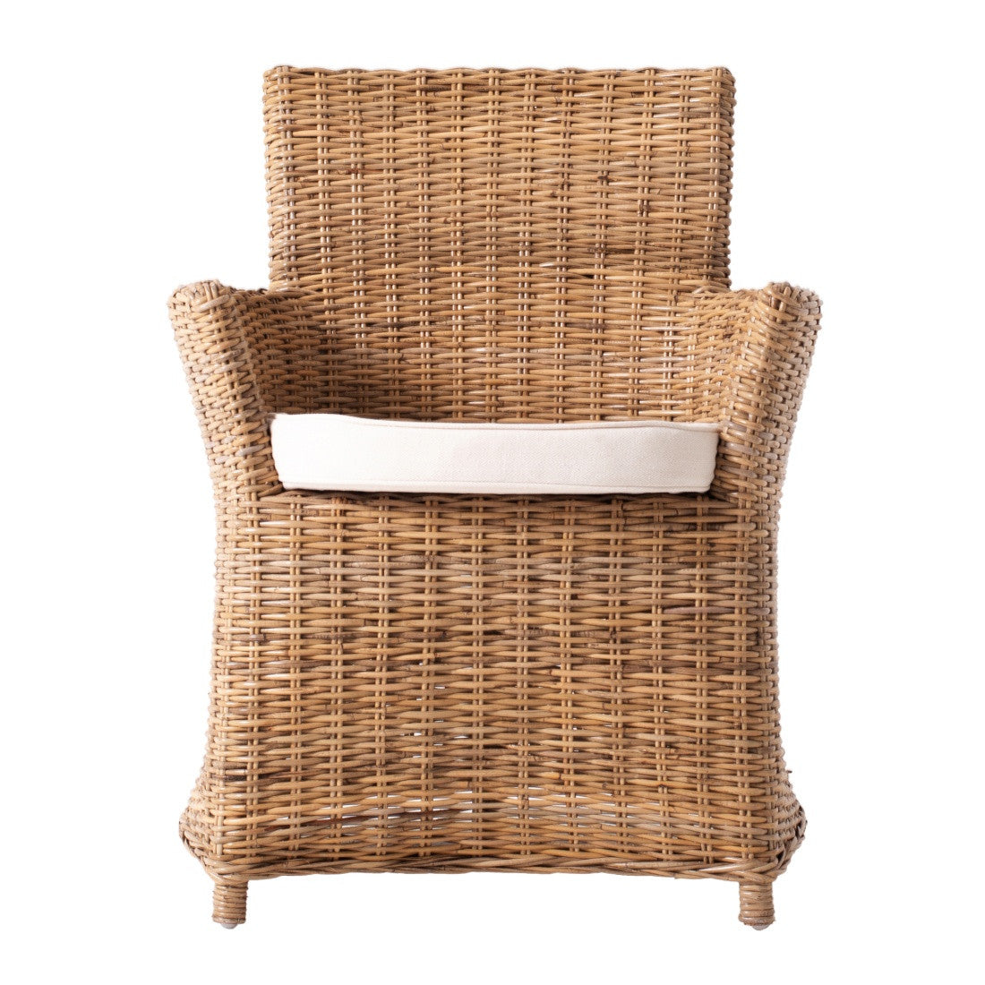 Bonny Coastal Rattan Dining Chair with Cushion
