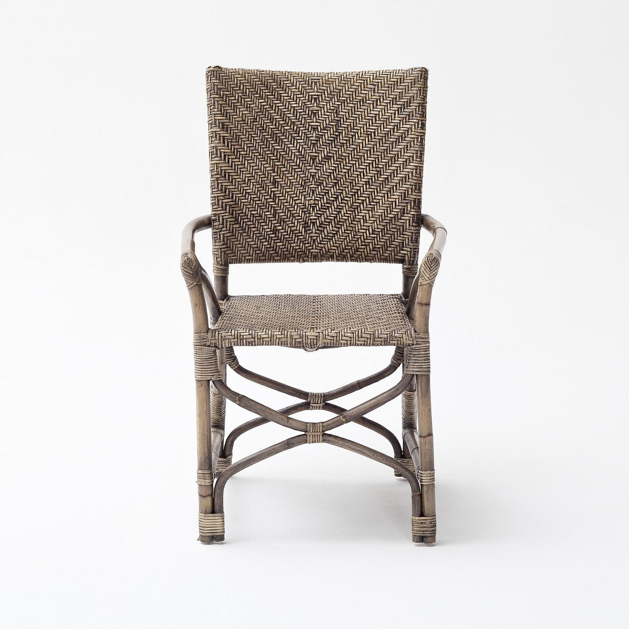 Lola Coastal Wicker Woven Arm Chair