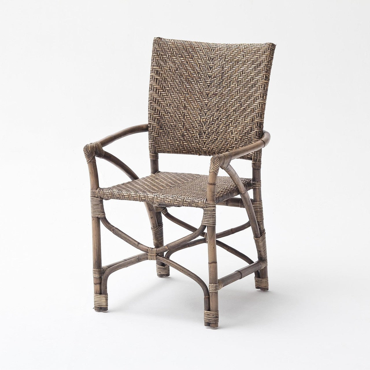 Lola Coastal Wicker Woven Arm Chair