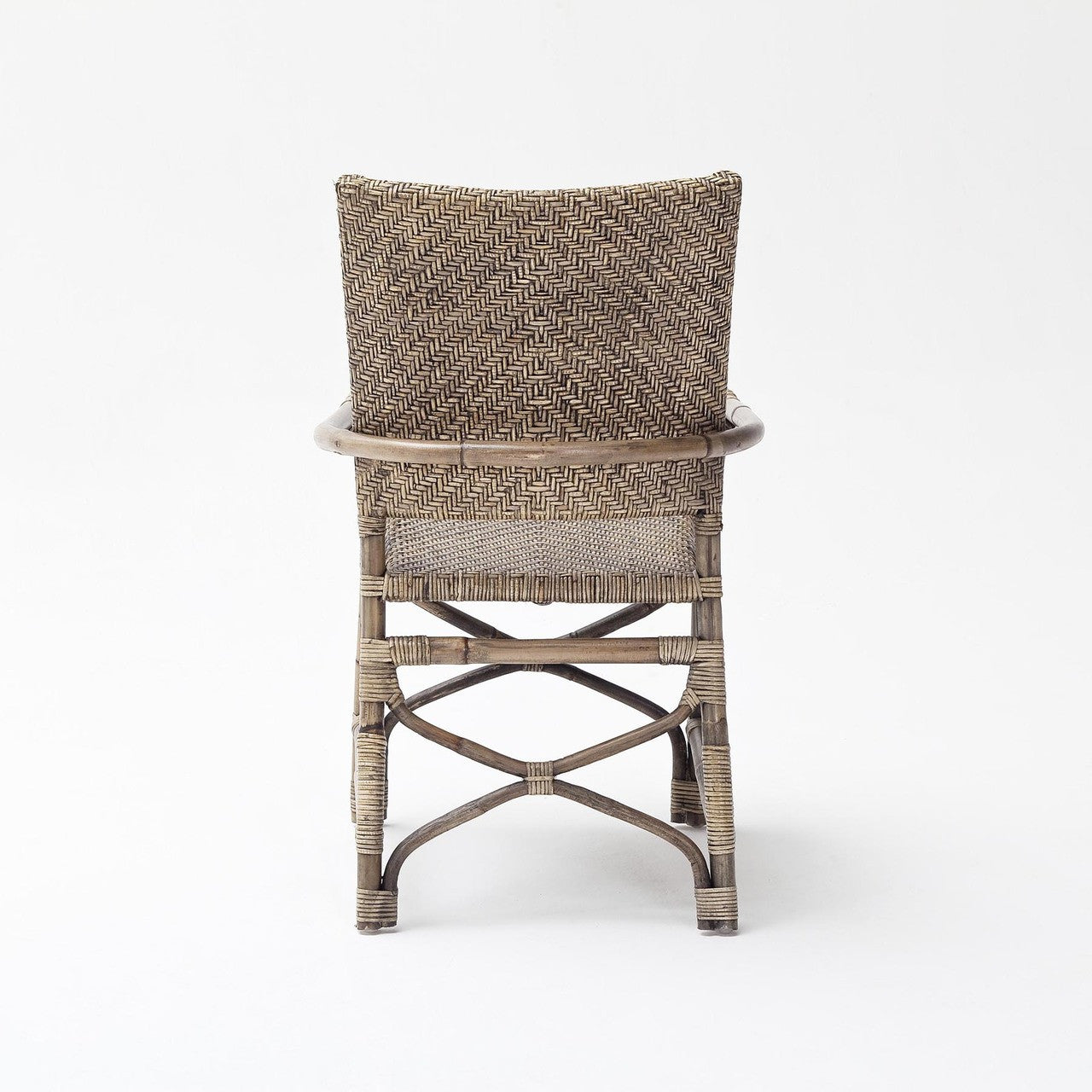 Lola Coastal Wicker Woven Arm Chair