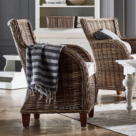 Cathy Coastal Wicker Accent Chair