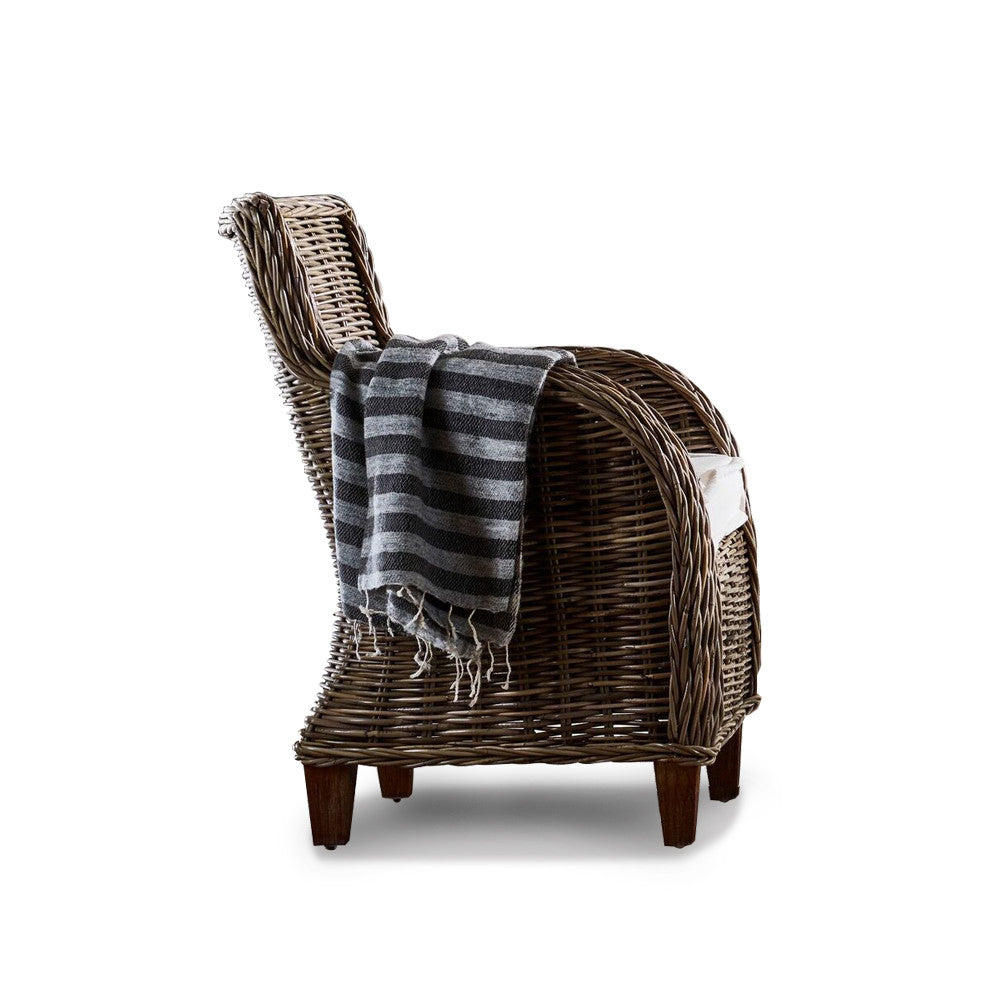 Cathy Coastal Wicker Accent Chairs