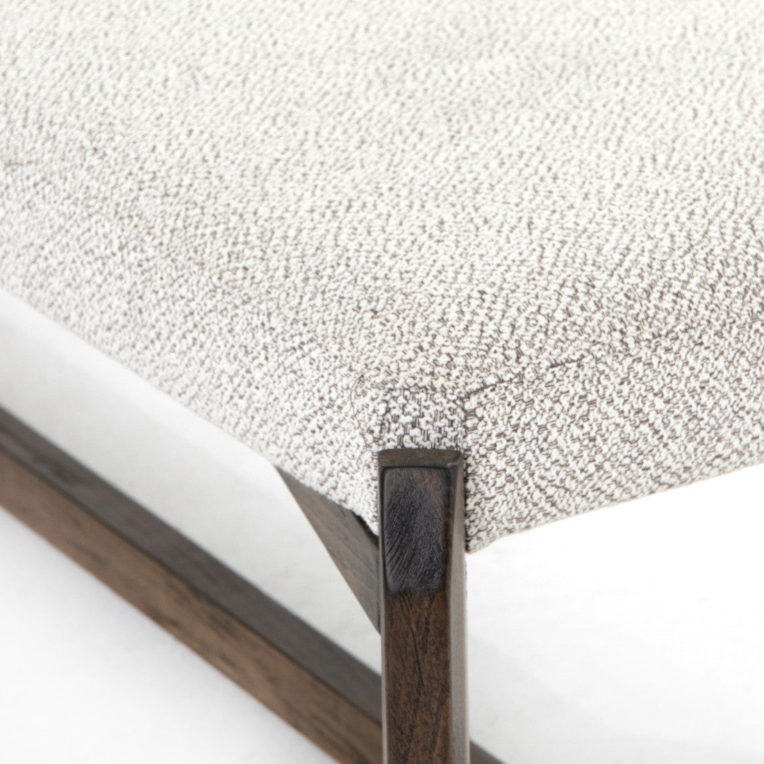 Roscoe Pebble Grey Upholstered Bed End Bench 63"