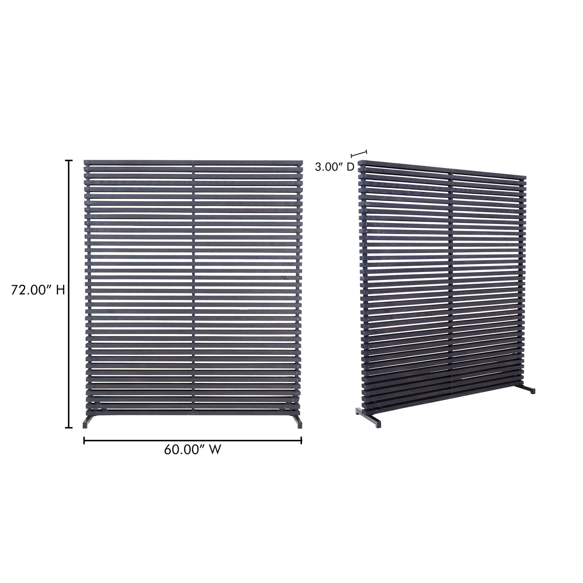 Dallin Screen Black by Moe's Home Collection - view 5
