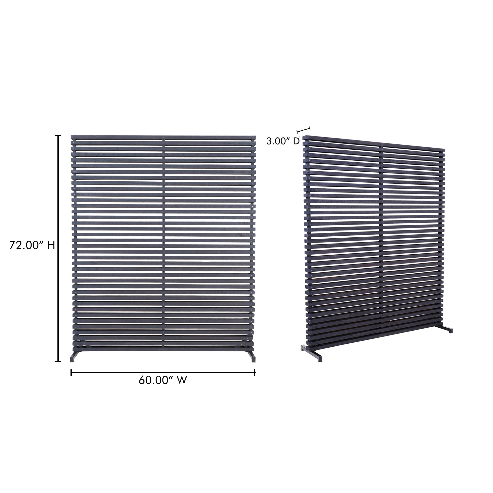 Dallin Screen Black by Moe's Home Collection - view 5