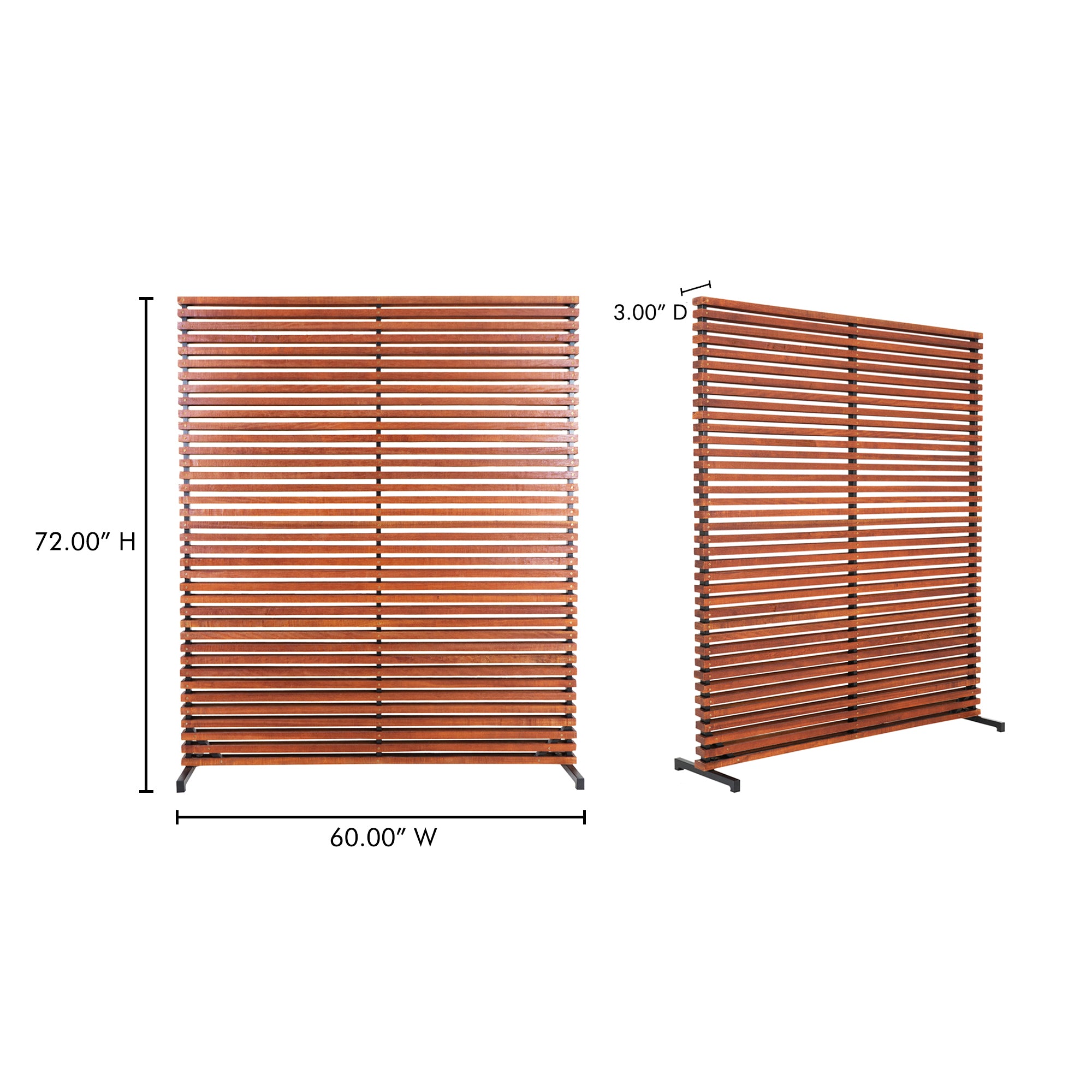 Dallin Screen Brown by Moe's Home Collection - view 3