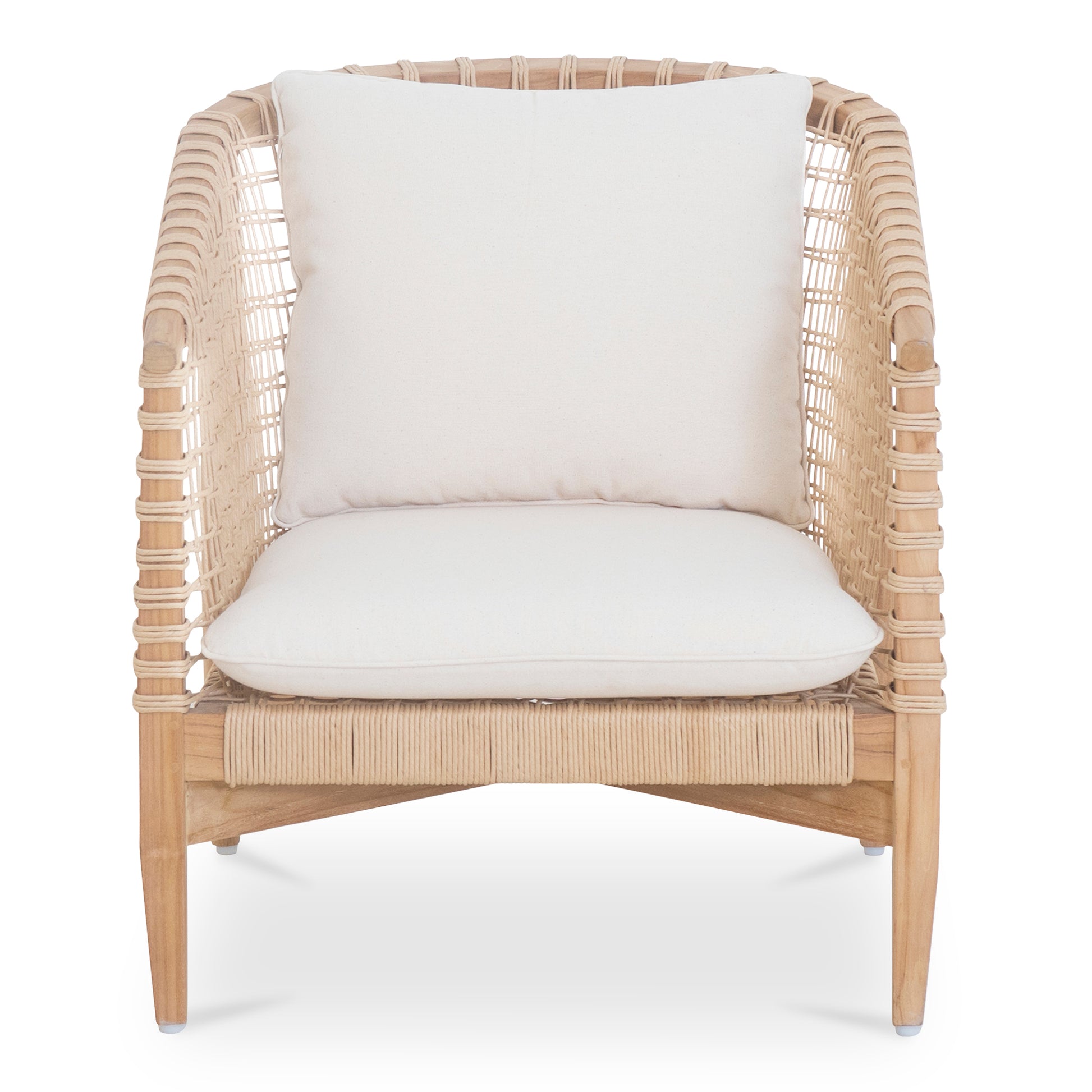 Kuna Outdoor Lounge Chair White by Moe's Home Collection