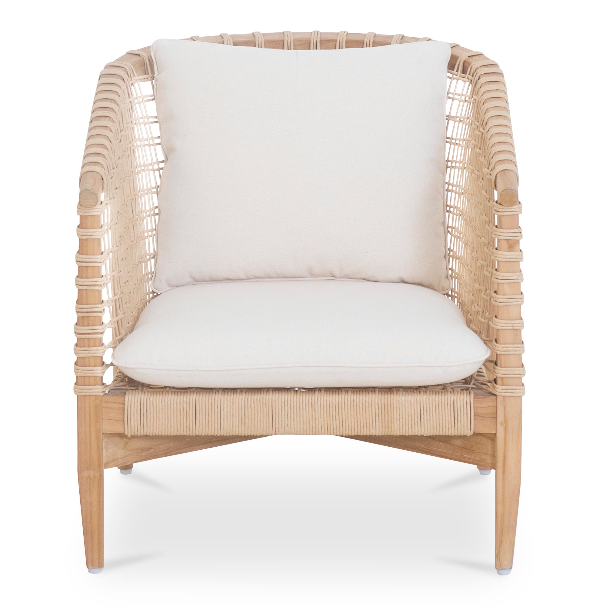 Kuna Outdoor Lounge Chair White by Moe's Home Collection