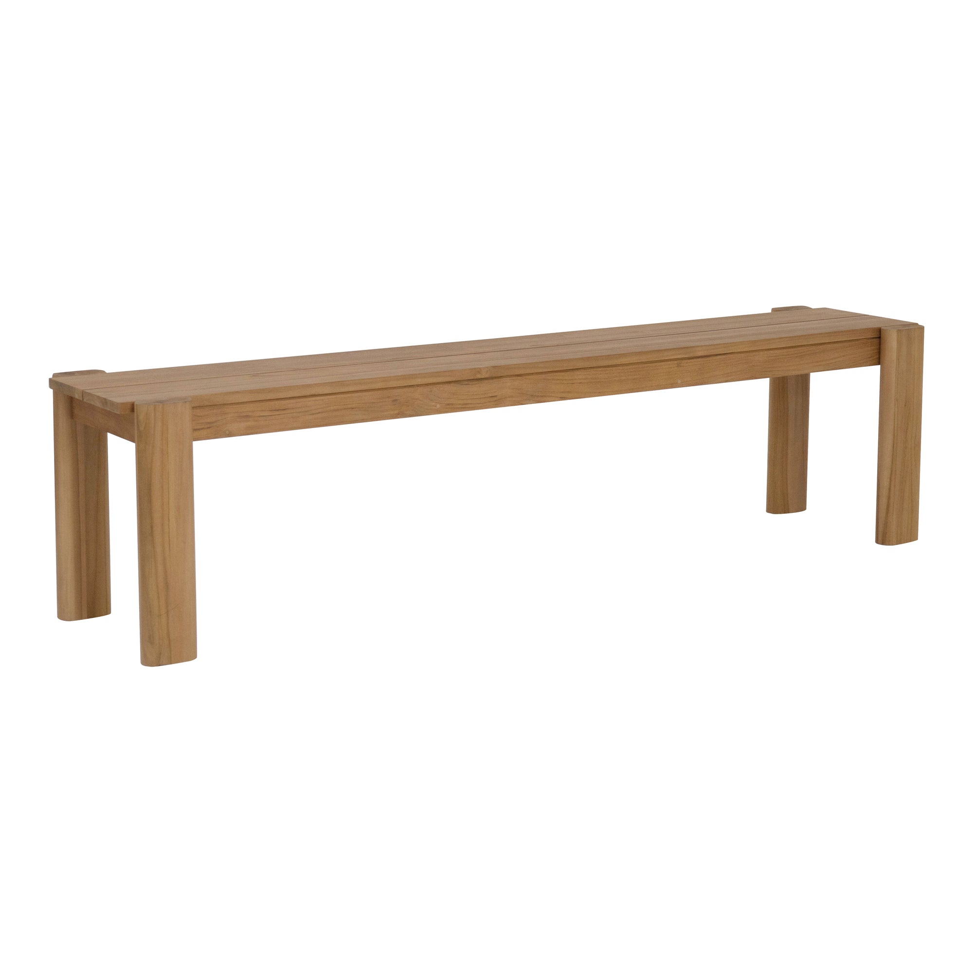 Tempo Outdoor Dining Bench Natural by Moe's Home Collection - view 2