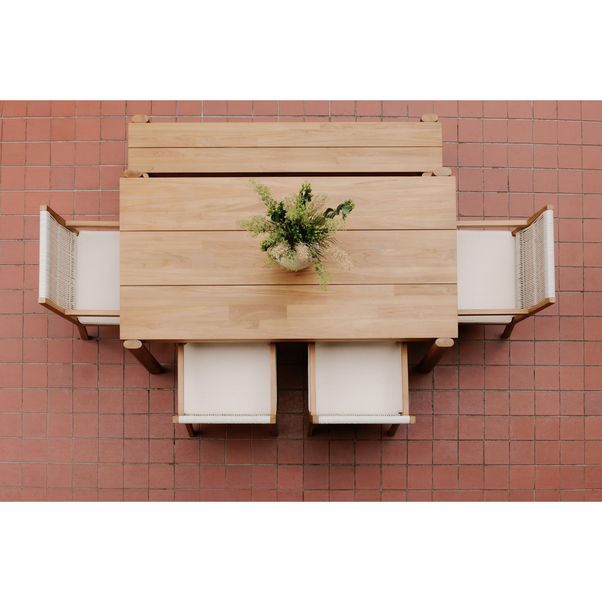 Tempo Outdoor Dining Bench Natural by Moe's Home Collection - view 6
