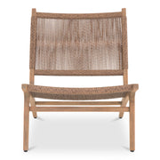 Palma Outdoor Lounge Chair Warm Brown by Moe's Home Collection