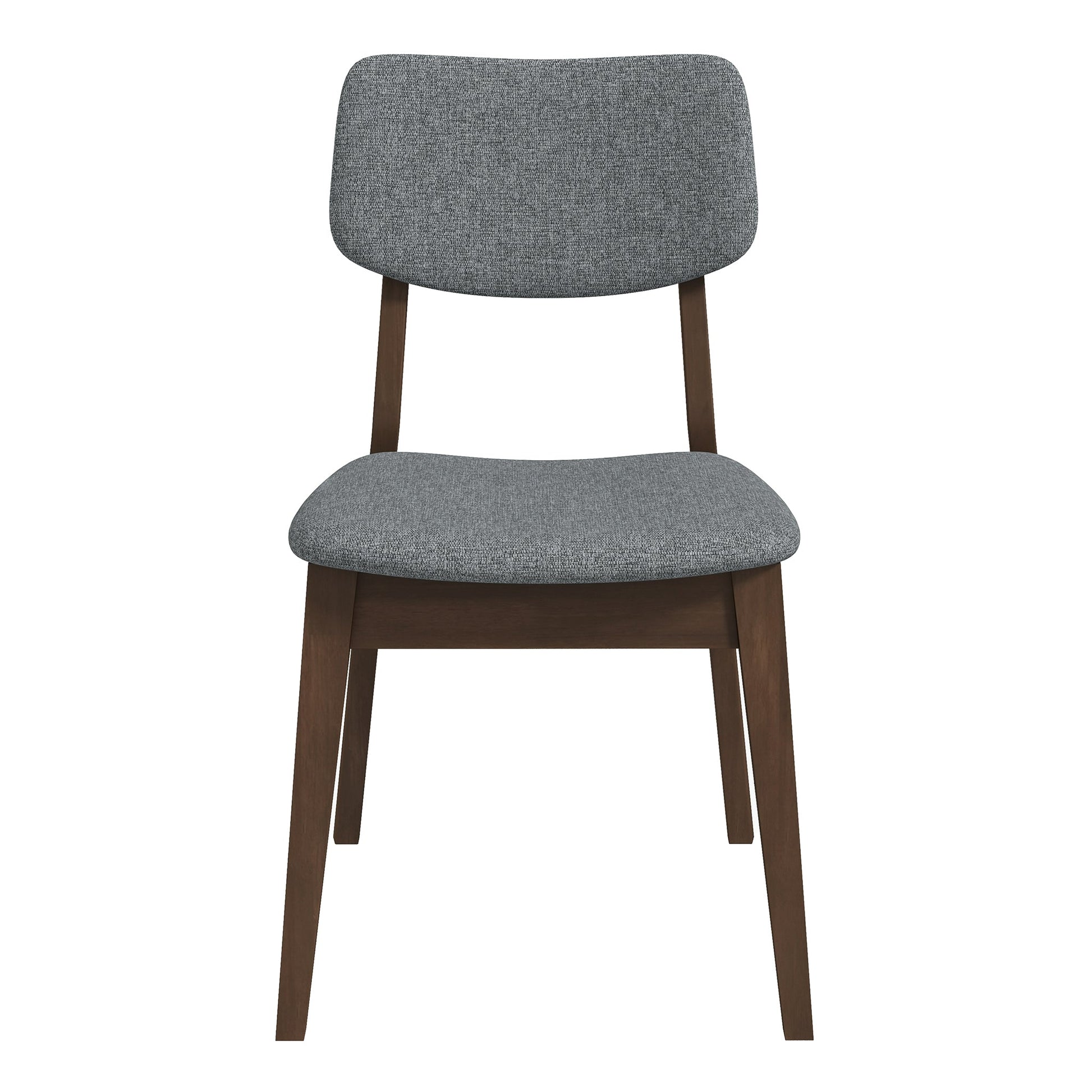 Carlos Dark Grey Velvet Mid-Century Modern Side Chairs